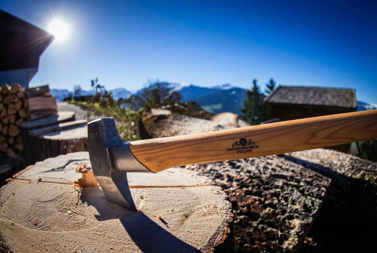 Traditionelle Holzarbeit Hinterfoisching - Autarkes Leben mit eigenem 4 Hektar Wald für Heizung